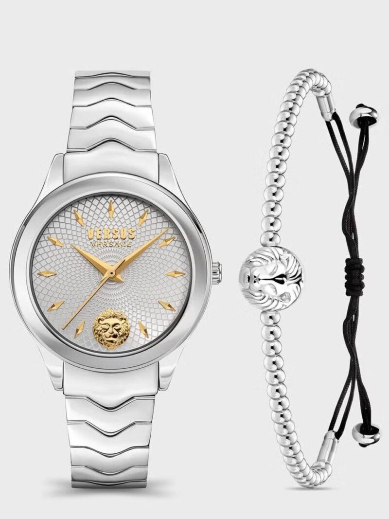 Жіночий годинник Versace Versus з браслетом в комплекті, Срібний корпус, Білий циферблат 1 - VSP564021