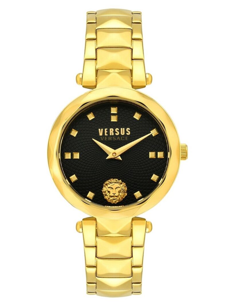 Жіночий годинник Versace Versus Золотий корпус, Чорний циферблат 1 - VSPHK0820