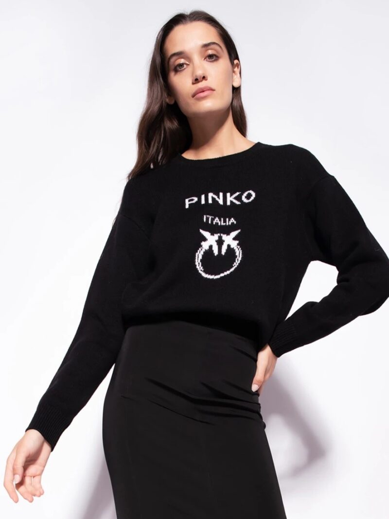 Пуловер Pinko Love Birds чорний 1 - 100414Y7Z4/ZZ2