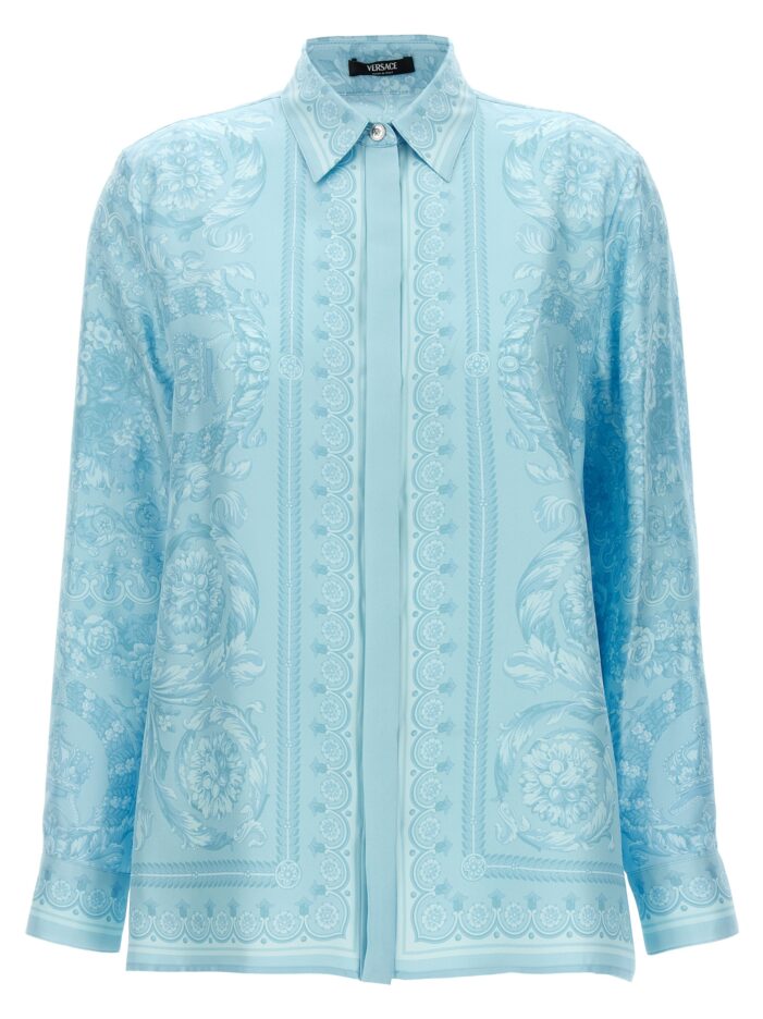 'Barocco' shirt VERSACE Light Blue