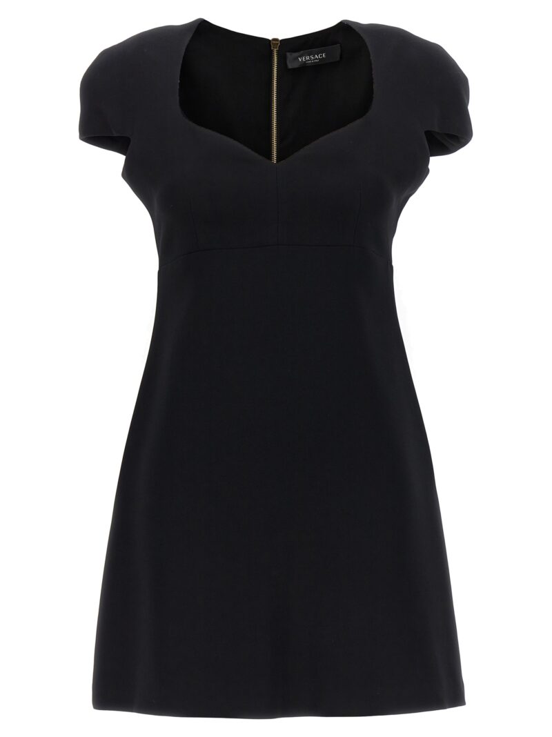 Heart-shaped neckline dress VERSACE Black