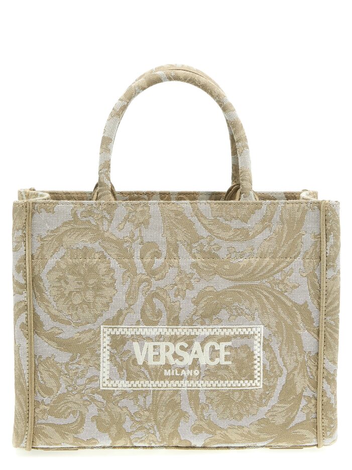 'Athena' small shopping bag VERSACE Beige