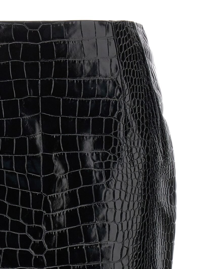 Croc skirt Woman VERSACE Black