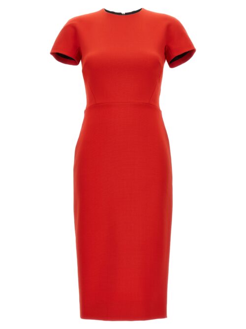 'Fitted T-shirt' dress VICTORIA BECKHAM Red