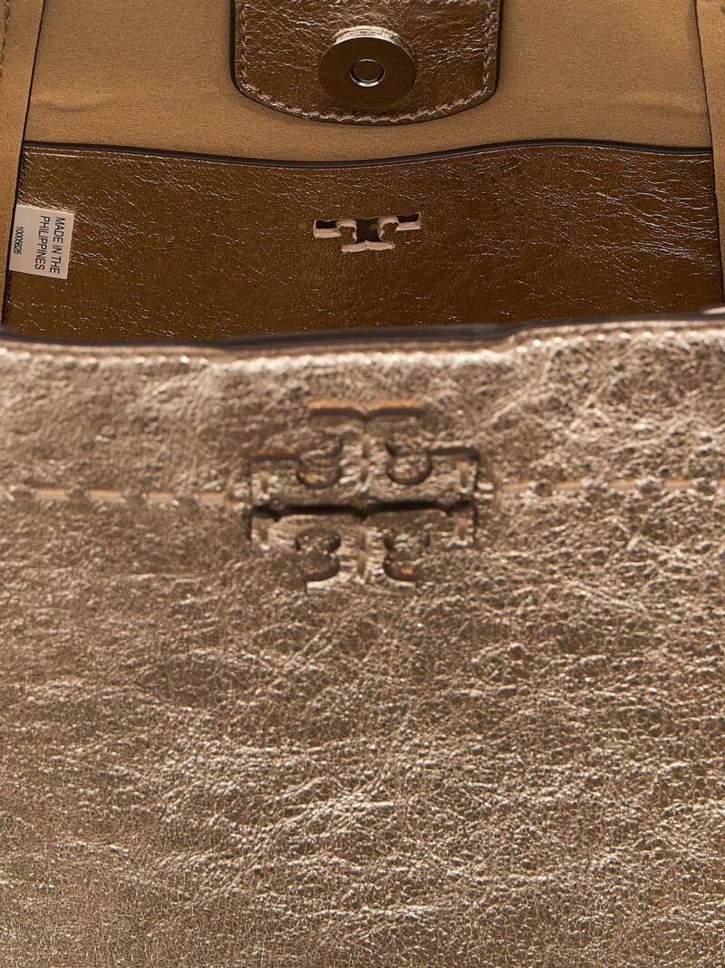 'McGraw' small bucket bag 100% lambskin leather (ovis aries) TORY BURCH Gold