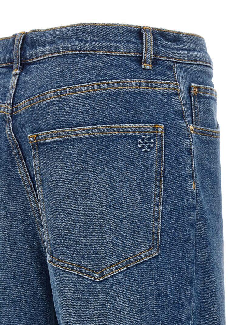 'Cropped Flared' jeans 98% cotton