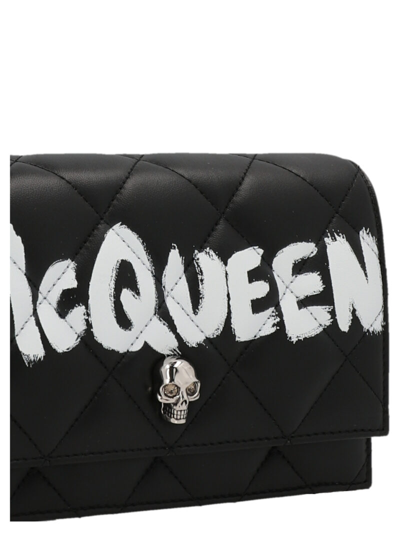 'Skull' small crossbody bag Woman ALEXANDER MCQUEEN White/Black