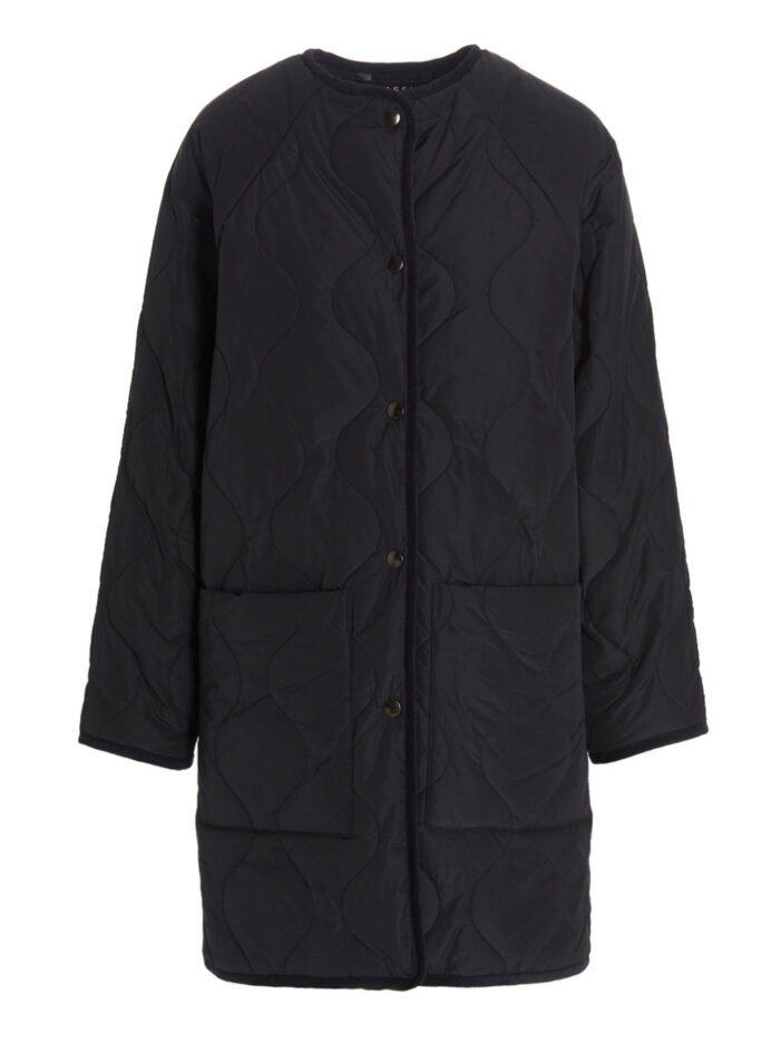 Quilted long jacket KASSL EDITIONS Blue