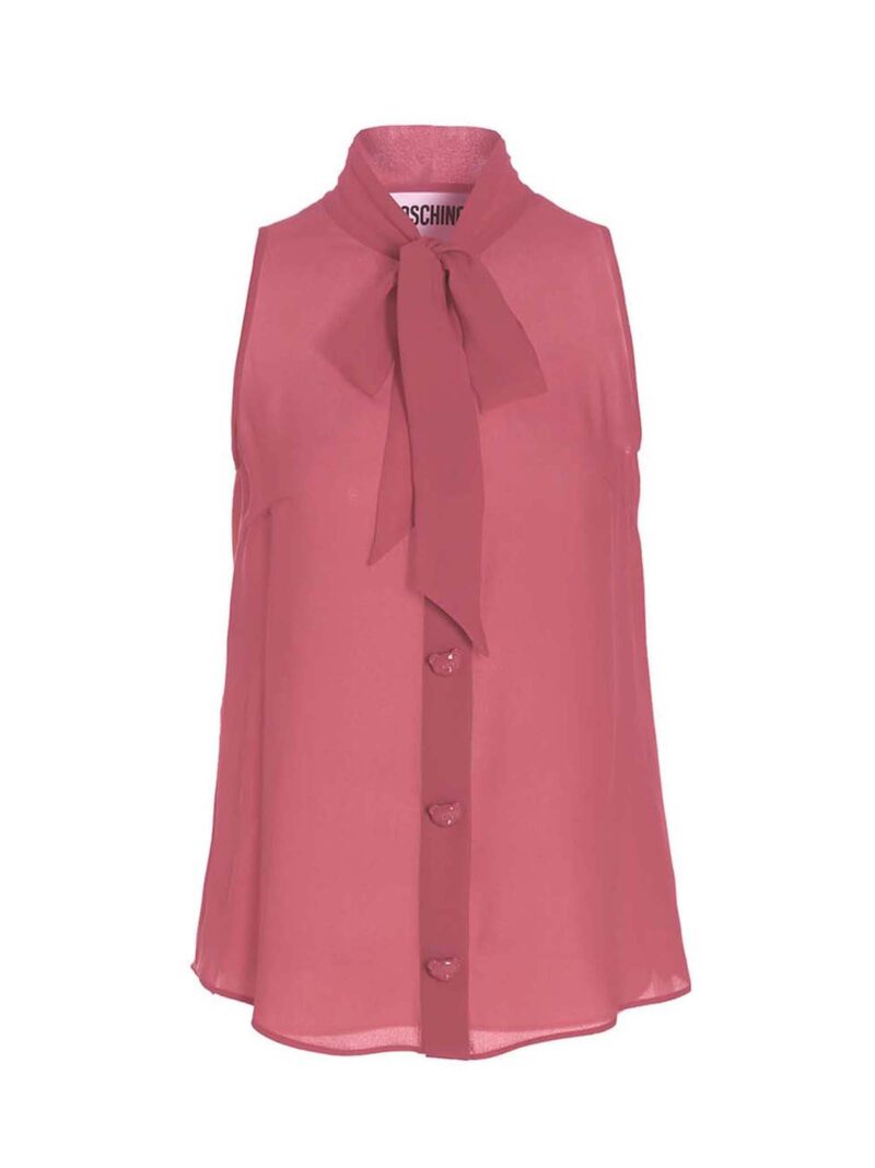 Pussy bow blouse MOSCHINO Fuchsia