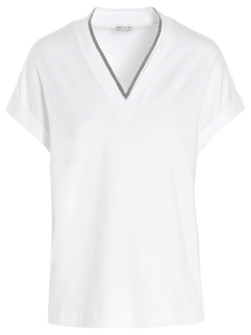 ‘Monile’ jersey T-shirt BRUNELLO CUCINELLI White