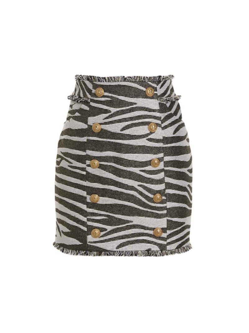 'Lurex Zebra' skirt BALMAIN Multicolor