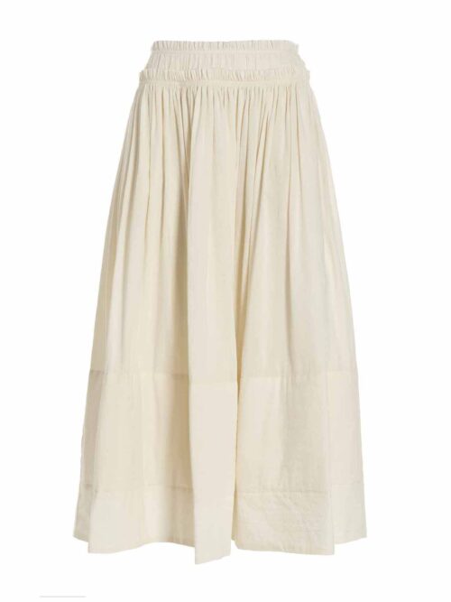 'Rouched Waist' skirt TORY BURCH White