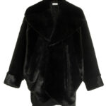 Oversize faux fur coat SAINT LAURENT Black