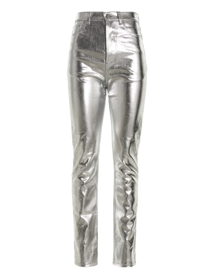 Coated jeans ALEXANDRE VAUTHIER Silver