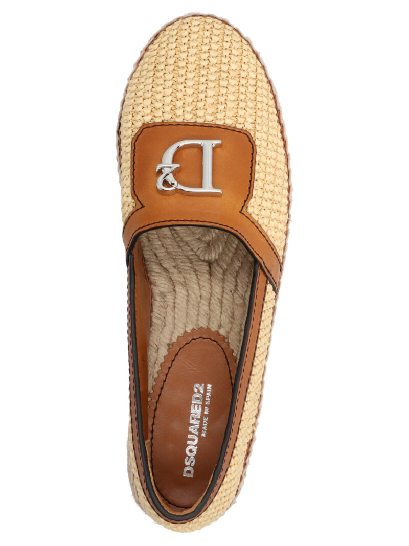 'Cashmere Rafia' espradillas Woman DSQUARED2 Brown