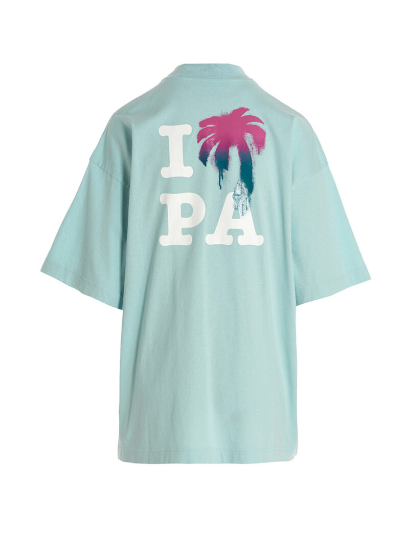 'I Love PA' t-shirt PWAA017S23JER00140844084 PALM ANGELS Light Blue