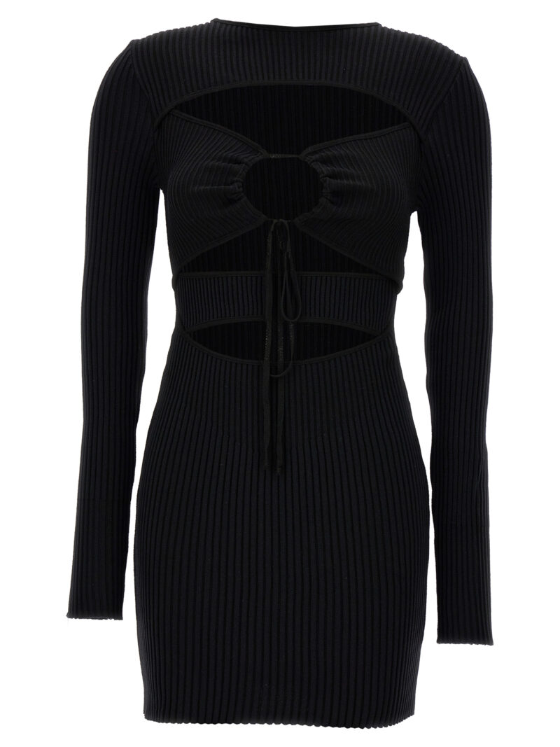 'Ribbed Knit Mini’ dress ANDREĀDAMO Black