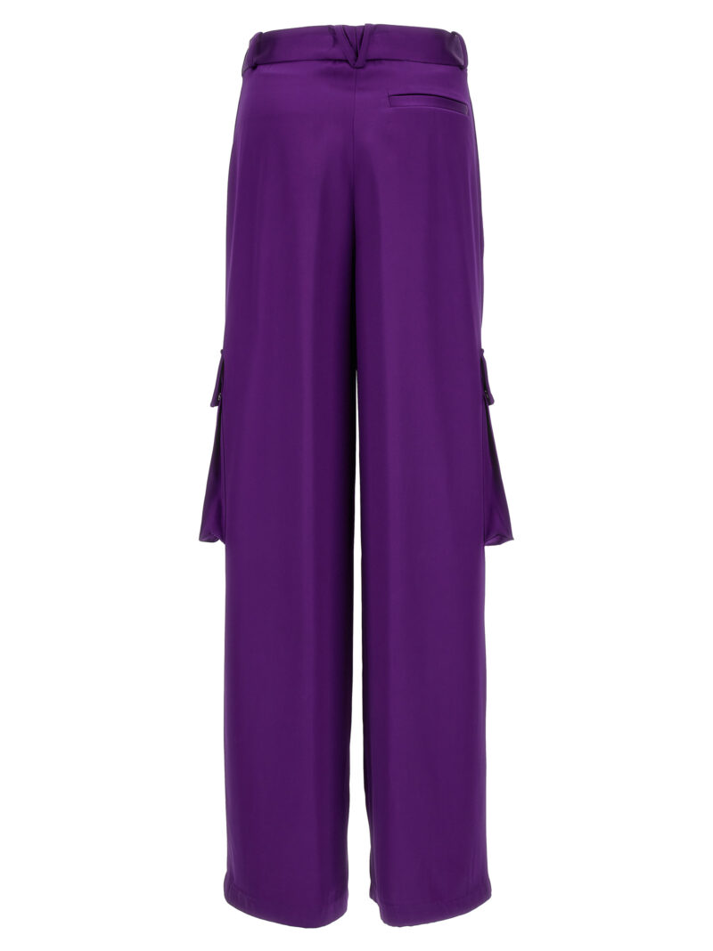 Satin cargo pants 10098441A068381LD60 VERSACE Purple