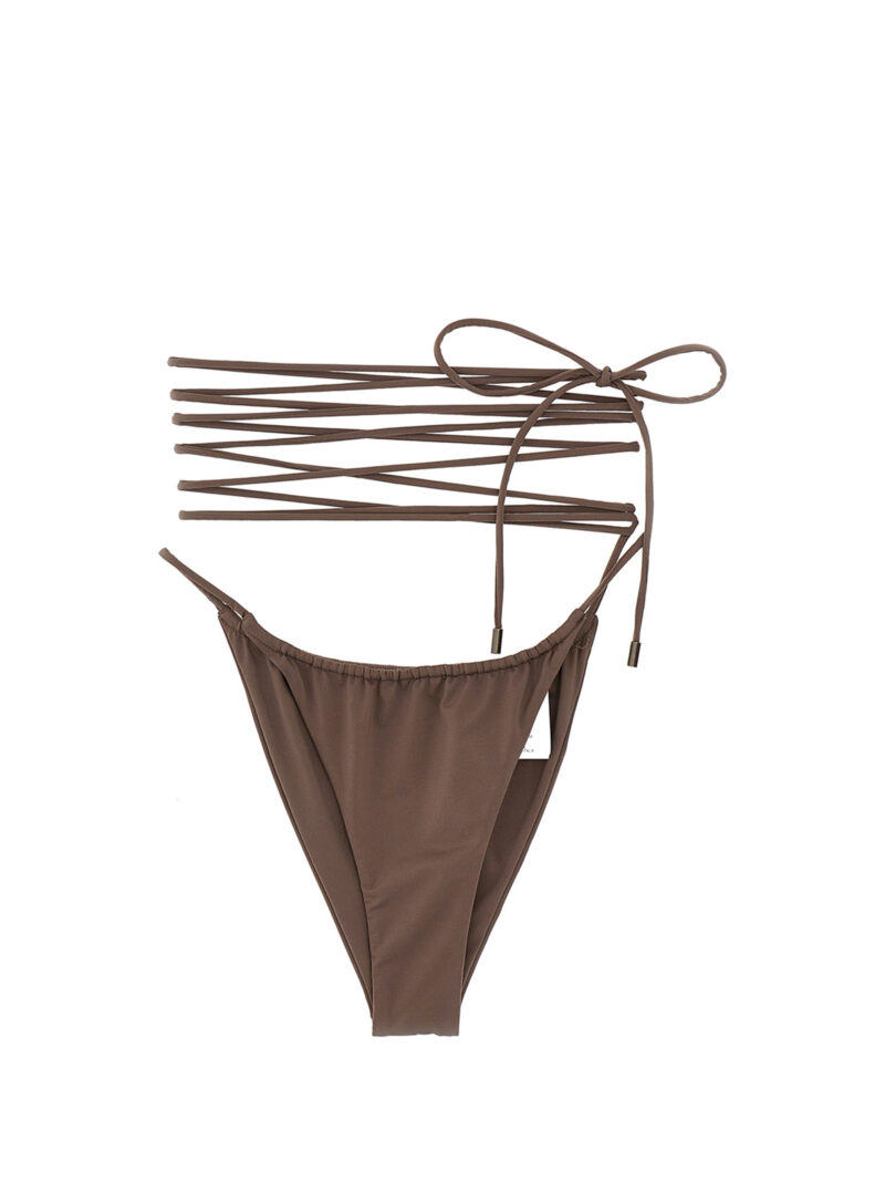 Lacing bikini briefs SAINT LAURENT Beige