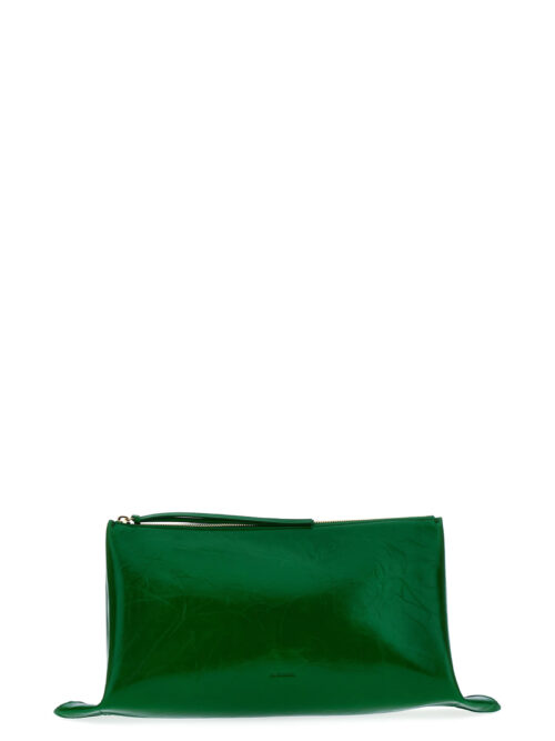 'Impero' media' clutch JIL SANDER Green