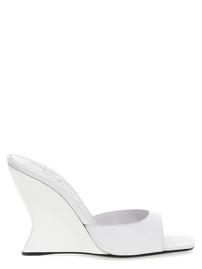 'Evangelie' Mario Rossi x Evangelie Smyrniotaki mules SERGIO ROSSI White