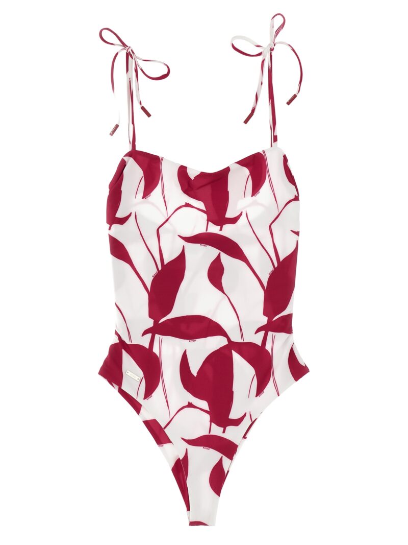 Printed one-piece swimsuit KITON Multicolor