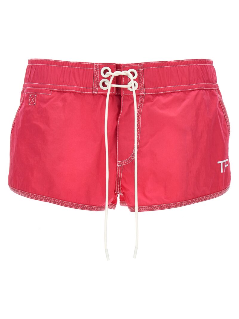 Logo nylon shorts TOM FORD Fuchsia