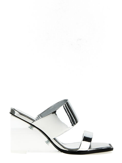 'Mirror' sandals ALEXANDER MCQUEEN Silver