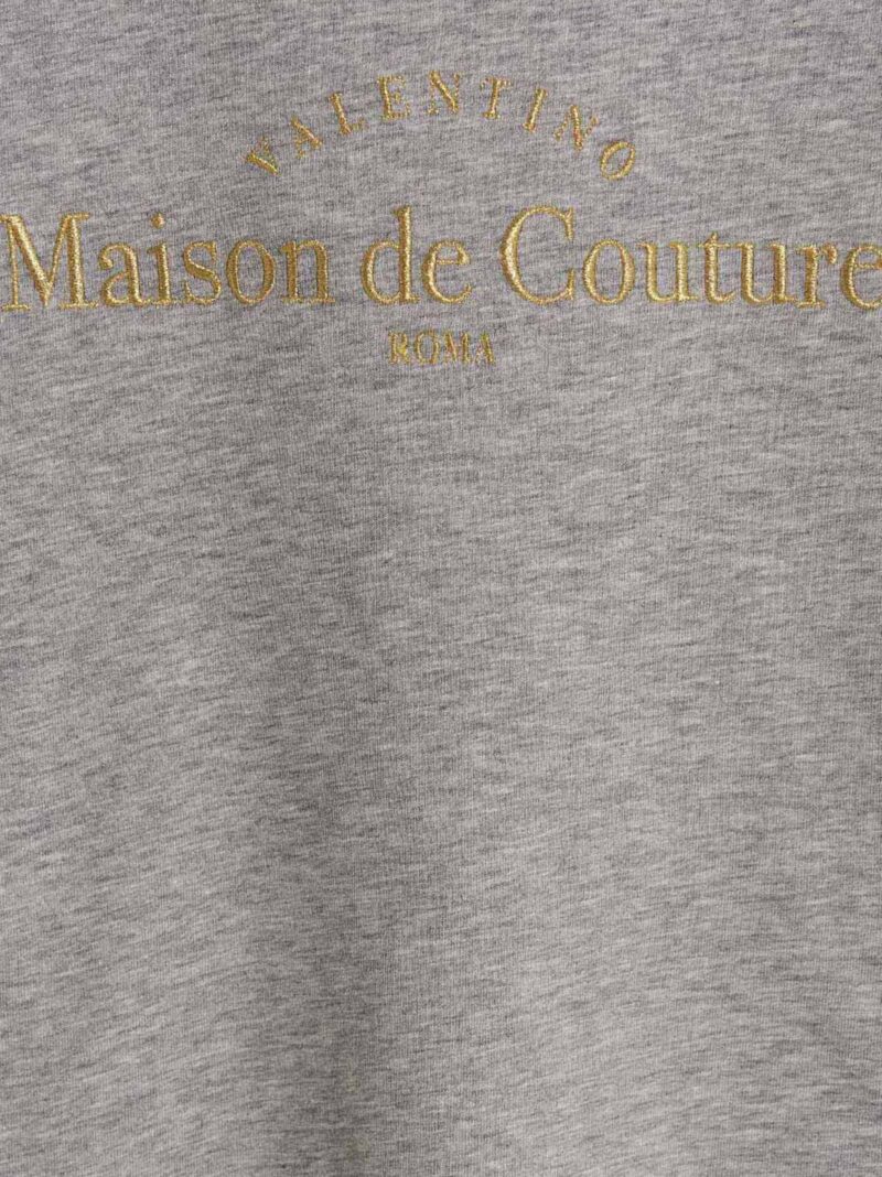 T-shirt Valentino 'Maison De Couture' 100%cotton VALENTINO GARAVANI Gray