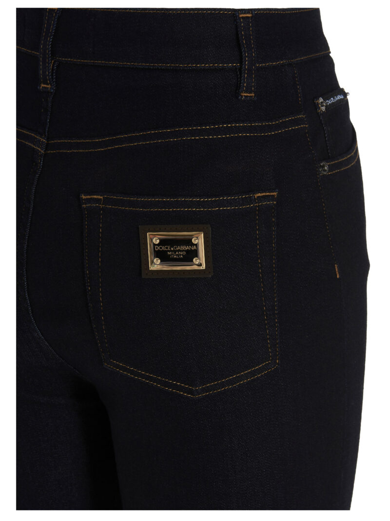 'Grace’ jeans 44% cotton 42% lyocell 12% polyester 2% elastane DOLCE & GABBANA Blue