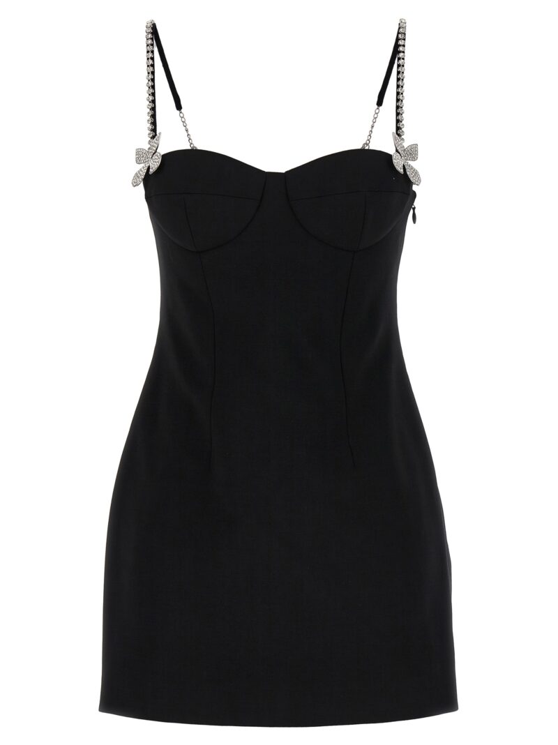 'Butterfly Crystal Mini' dress AREA Black