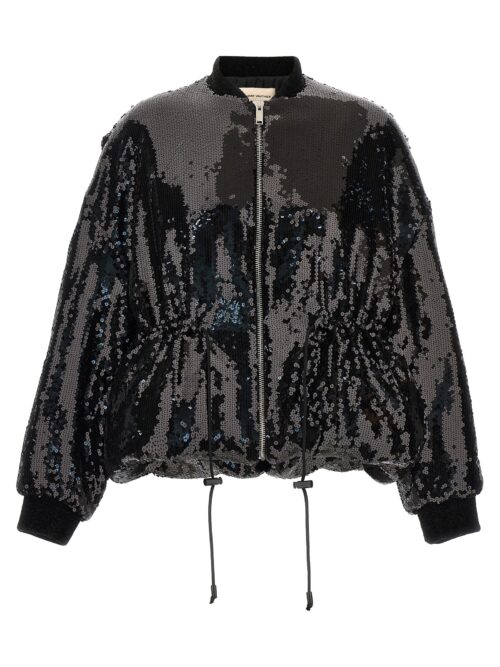 Sequin bomber jacket ALEXANDRE VAUTHIER Black