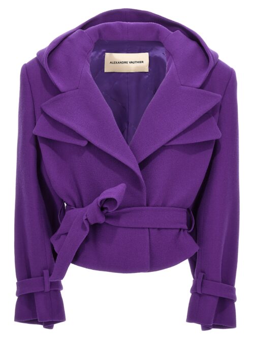 Cropped blazer ALEXANDRE VAUTHIER Purple
