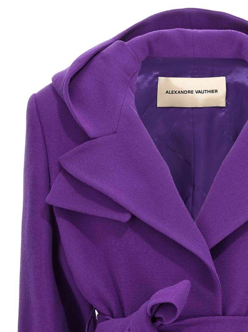 Cropped blazer Woman ALEXANDRE VAUTHIER Purple