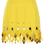 Diamond-hued sequin skirt PACO RABANNE Yellow