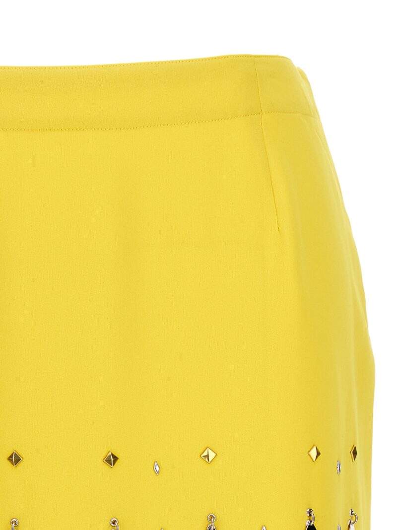 Diamond-hued sequin skirt Woman PACO RABANNE Yellow