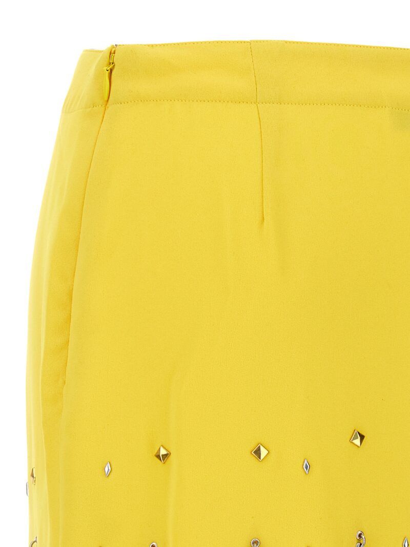 Diamond-hued sequin skirt 100% polyester PACO RABANNE Yellow