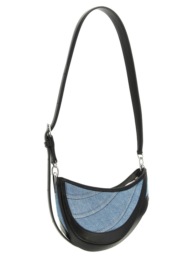 'small denim spiral curve 01' shoulder bag 23W10SA00072113074 MUGLER Multicolor