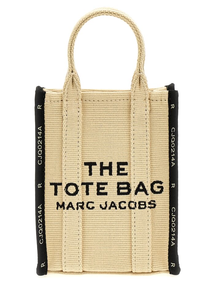 'The Jacquard Mini Tote' shopping bag MARC JACOBS Beige