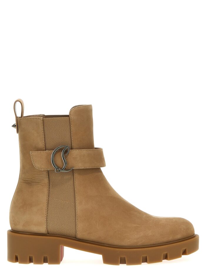 'CL' ankle boots CHRISTIAN LOUBOUTIN Beige