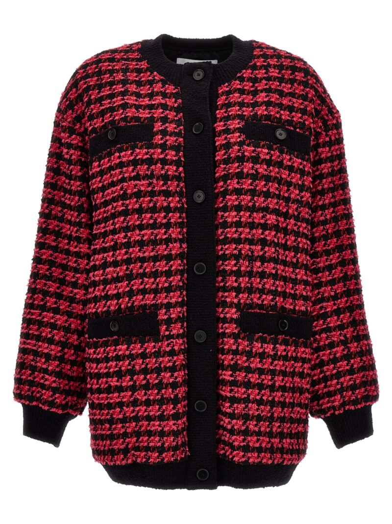 Tweed cardigan MSGM Fuchsia