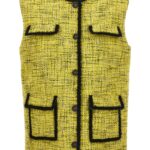 Tweed vest MSGM Yellow