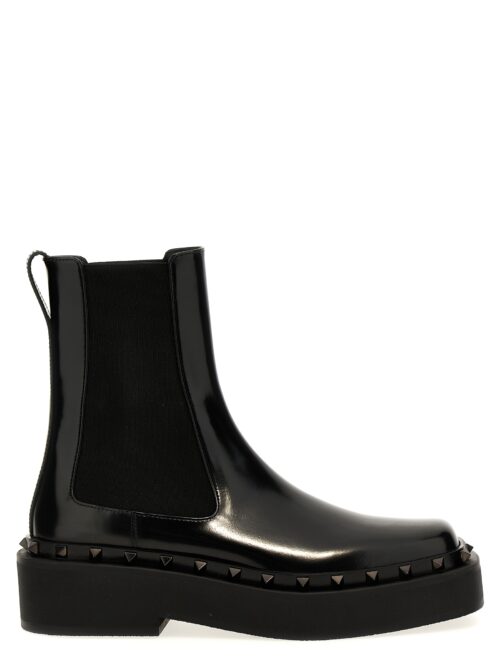 Valentino Garavani 'Rockstud M-Way' ankle boots VALENTINO GARAVANI Black