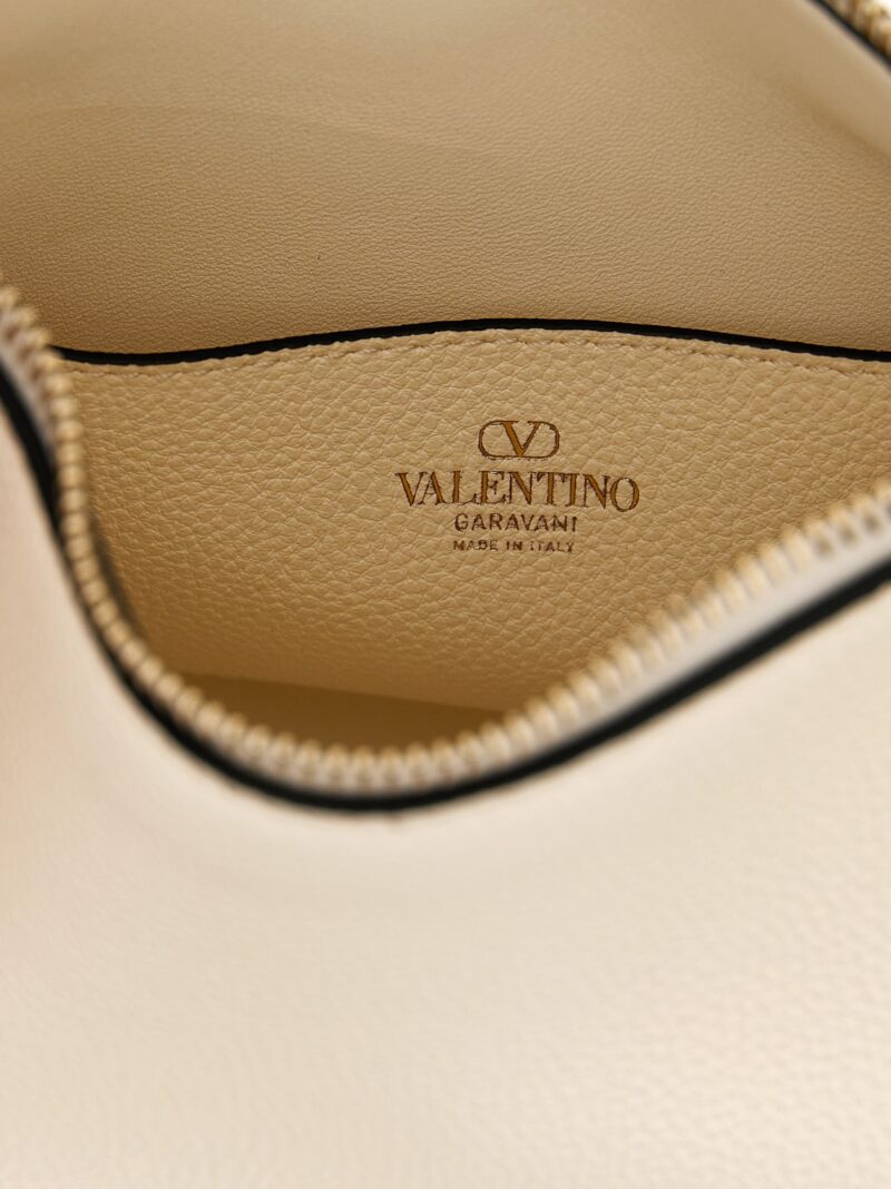 Valentino Garavani 'Hobo' small shoulder bag 100% calfskin leather VALENTINO GARAVANI White