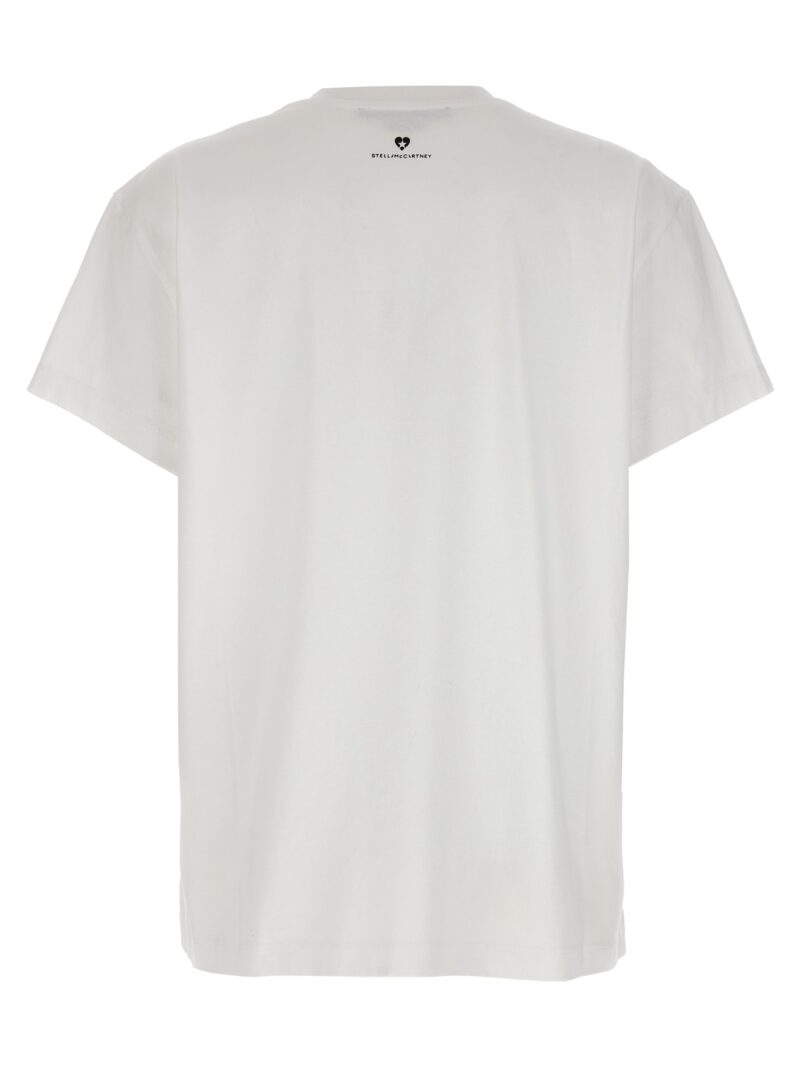 'Iconic Mini Heart' T-shirt 6J02733SPY539000 STELLA MCCARTNEY White