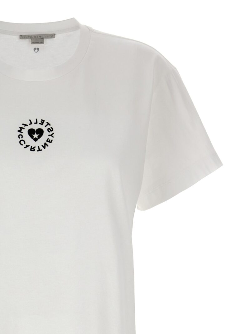 'Iconic Mini Heart' T-shirt Woman STELLA MCCARTNEY White