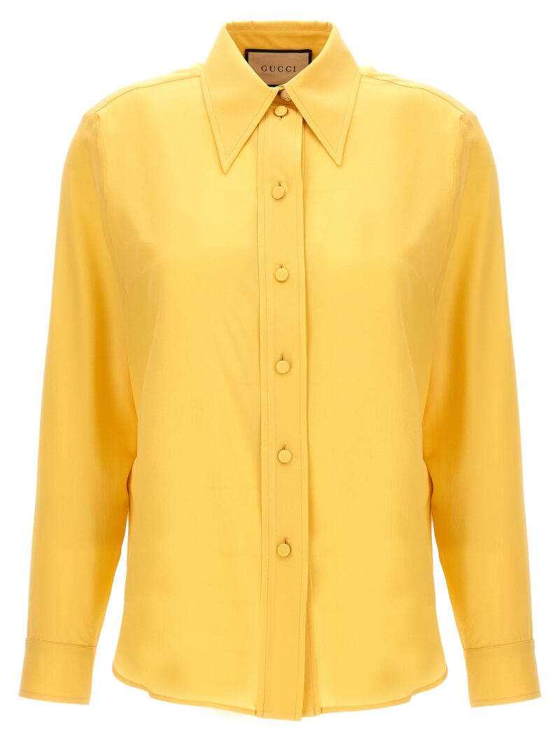 Silk shirt GUCCI Yellow