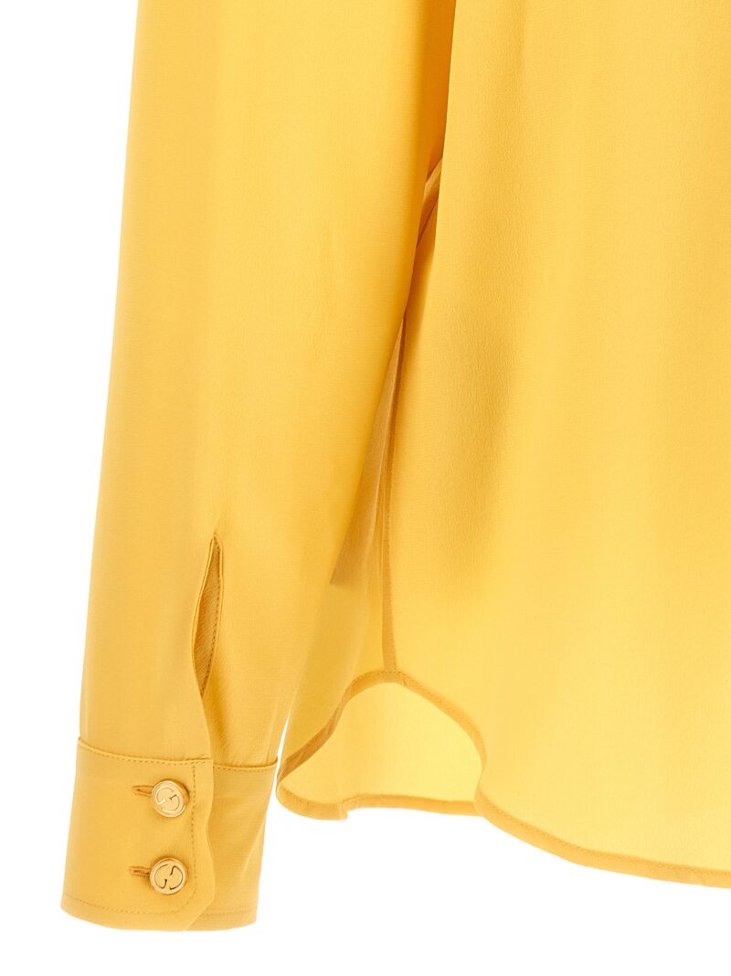 Silk shirt 100% silk GUCCI Yellow