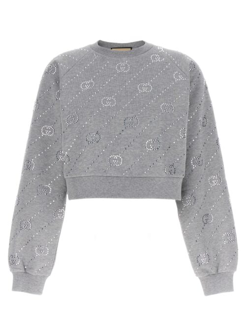 'Incrocio GG' sweatshirt GUCCI Gray