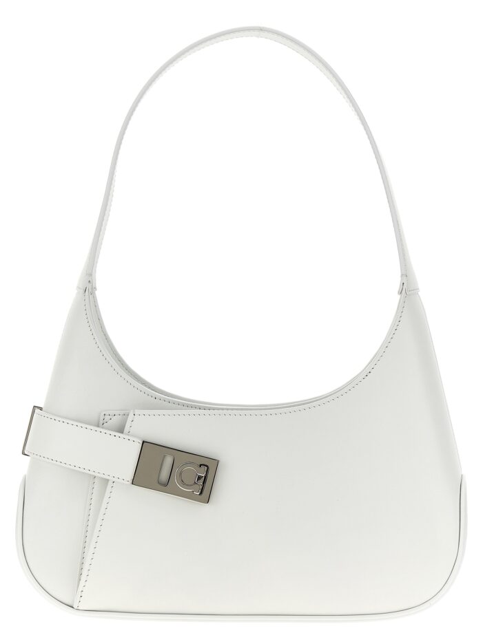 'Archive' medium shoulder bag FERRAGAMO White